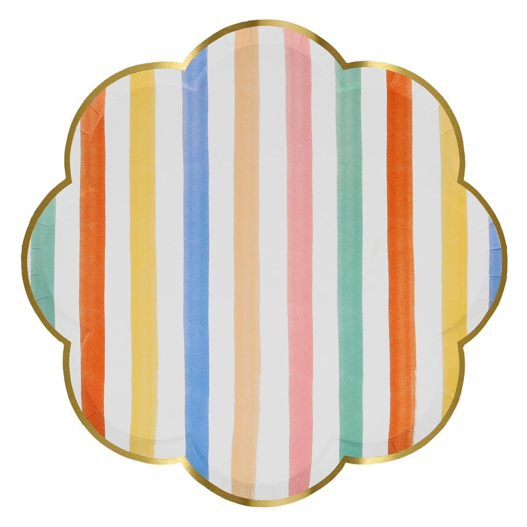 Colourful Pattern Dinner Party Plates x 8 | Meri Meri party plates Colourful Pattern Dinner Party Plates x 8