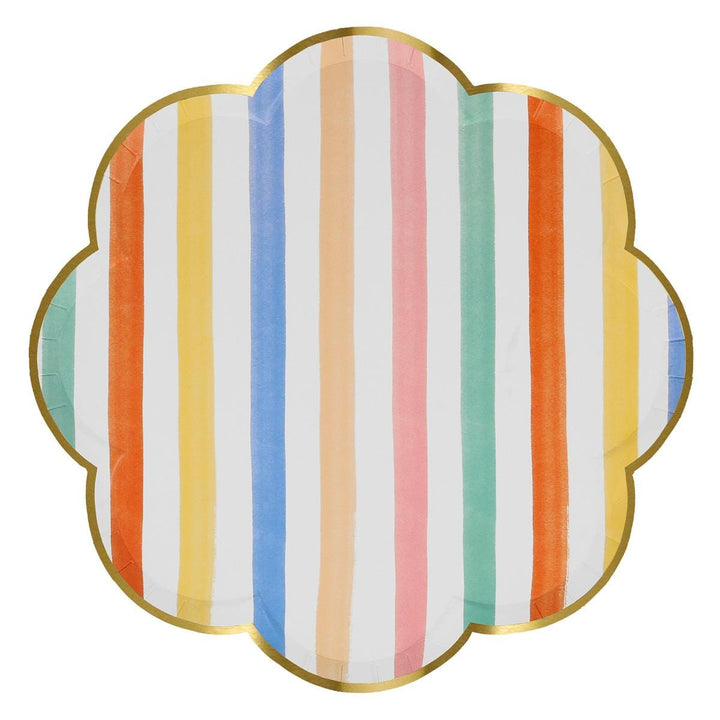 Colourful Pattern Dinner Party Plates x 8 | Meri Meri party plates Colourful Pattern Dinner Party Plates x 8
