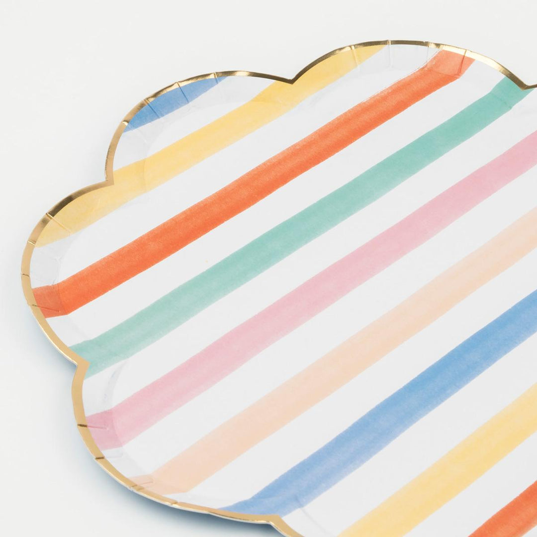Colourful Pattern Dinner Party Plates x 8 | Meri Meri party plates Colourful Pattern Dinner Party Plates x 8