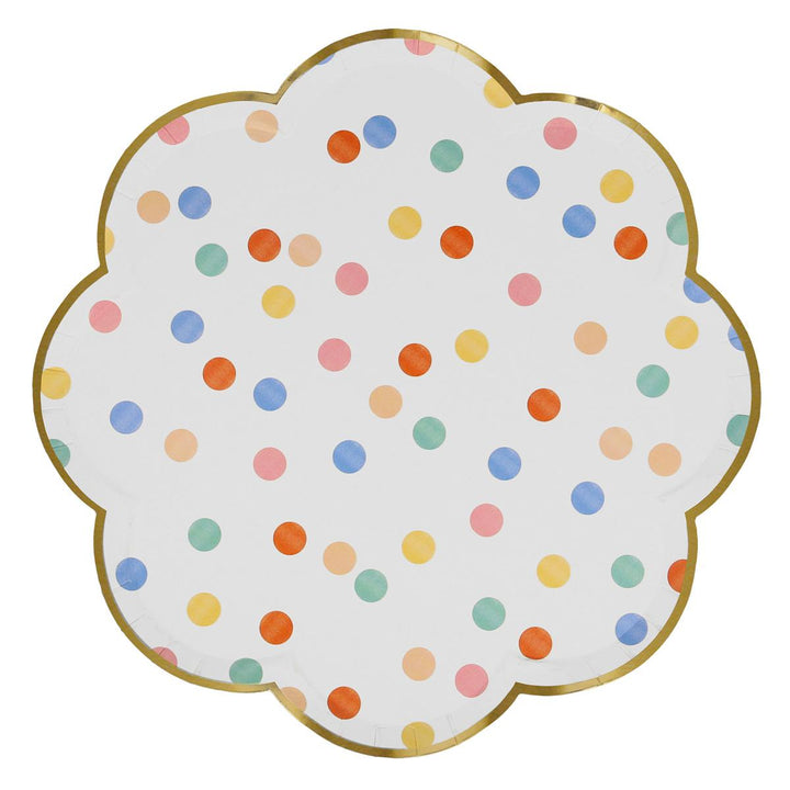 Colourful Pattern Dinner Party Plates x 8 | Meri Meri party plates Colourful Pattern Dinner Party Plates x 8