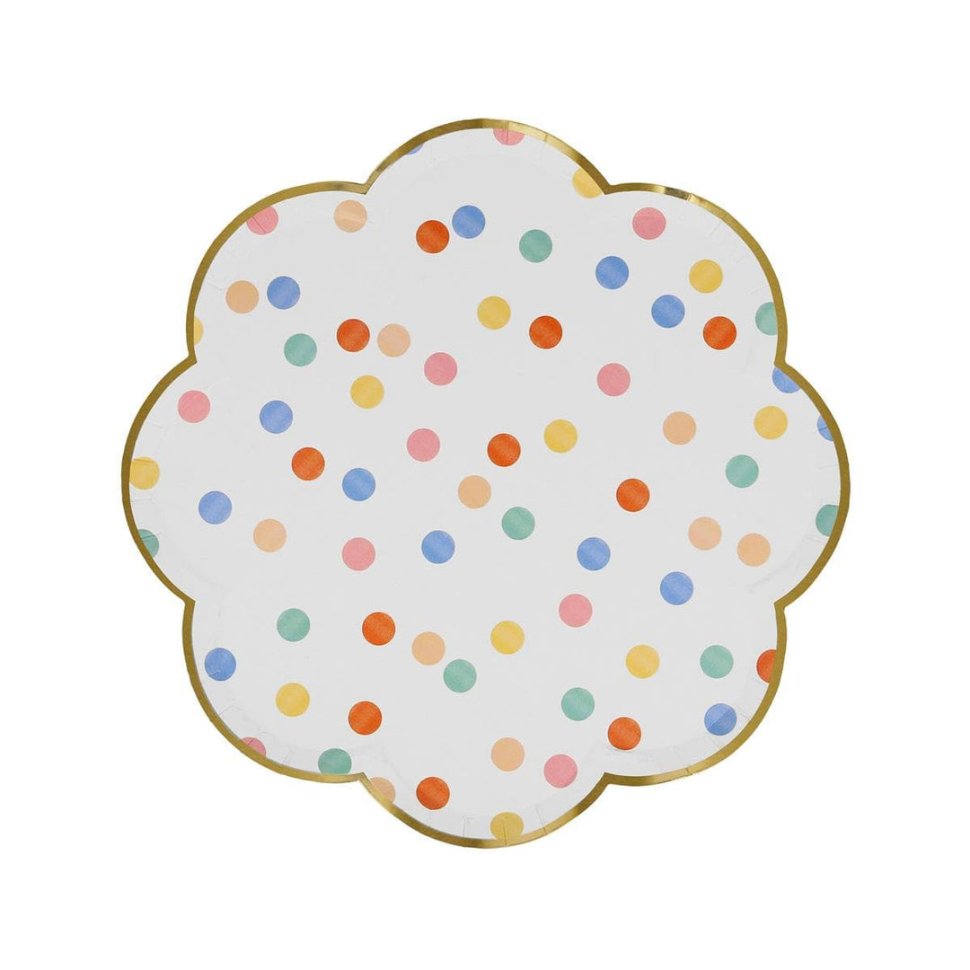 Colourful Pattern Side Party Plates x 8 | Meri Meri party plates Colourful Pattern Side Party Plates x 8