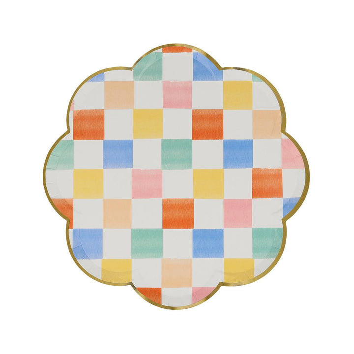 Colourful Pattern Side Party Plates x 8 | Meri Meri party plates Colourful Pattern Side Party Plates x 8