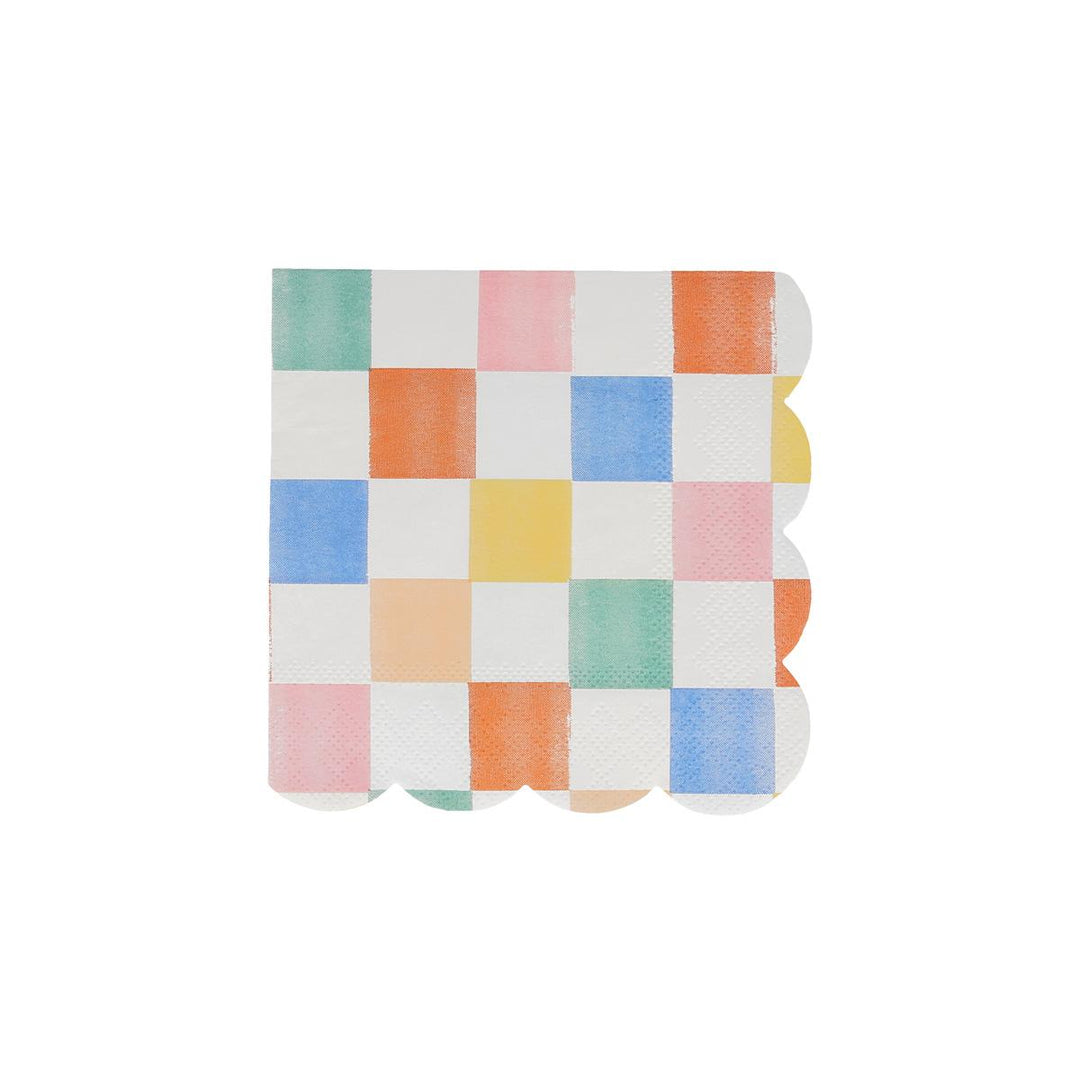 Colourful Pattern Small Party Napkins x 16 | Meri Meri party napkins Colourful Pattern Small Party Napkins x 16