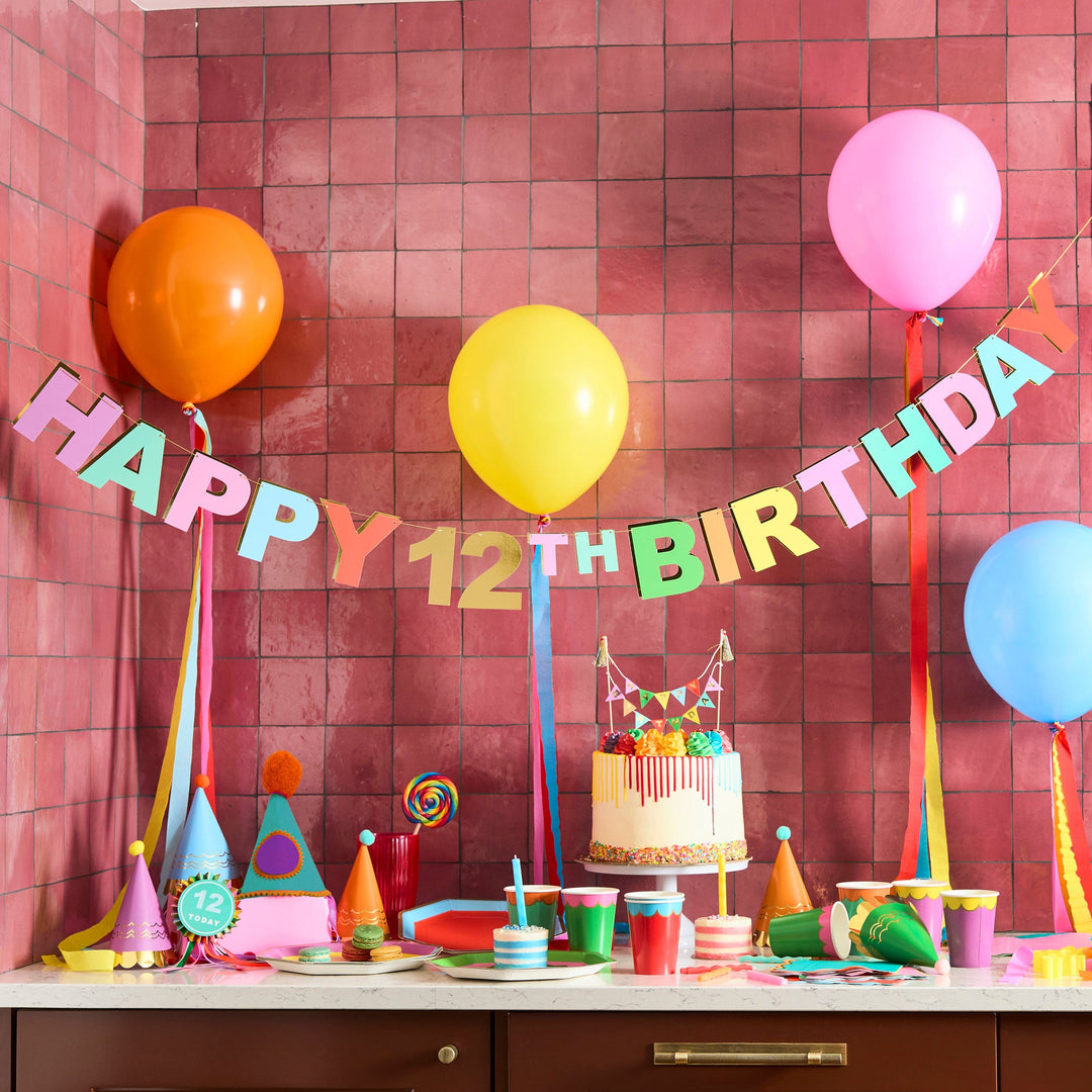 Colourful Personalise Your Own Birthday Badge pin badge Colourful Personalise Your Own Birthday Badge
