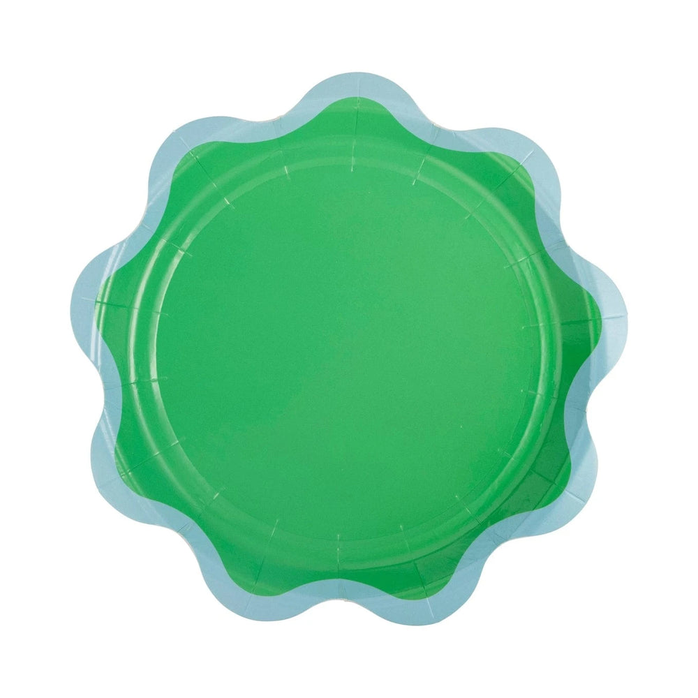 Colourful Ric Rac Edge Party Plates - Pack of 8 Disposable Plates Colourful Ric Rac Edge Party Plates - Pack of 8