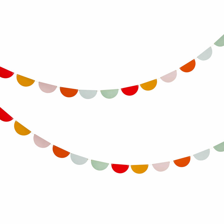 Colourful Scallop Party Garland Bunting Colourful Scallop Party Garland