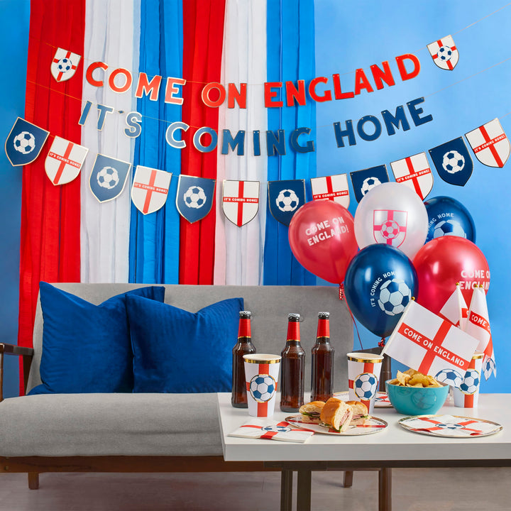 Come on England Flag Paper Bunting - 2.5m Bunting Come on England Flag Paper Bunting - 2.5m Default