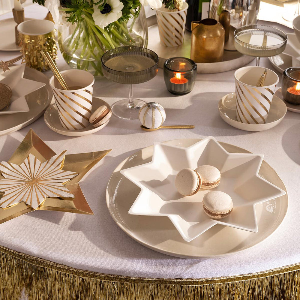 Compostable Star Side Party Plates x 8 | Meri Meri party plates Compostable Star Side Party Plates x 8