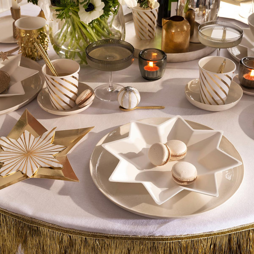 Compostable Star Side Party Plates x 8 | Meri Meri party plates Compostable Star Side Party Plates x 8