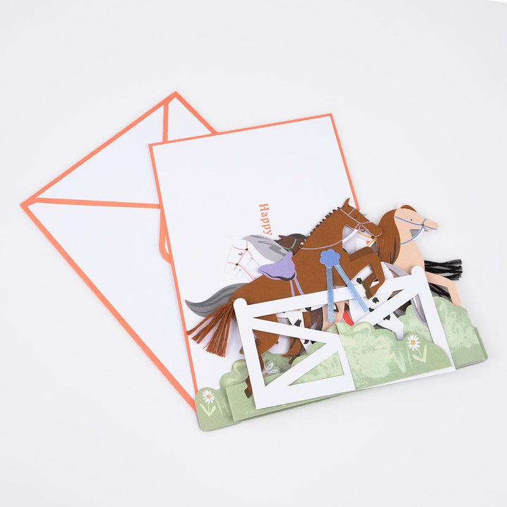 Concertina Horse Birthday Card | Meri Meri Greetings Card Concertina Horse Birthday Card