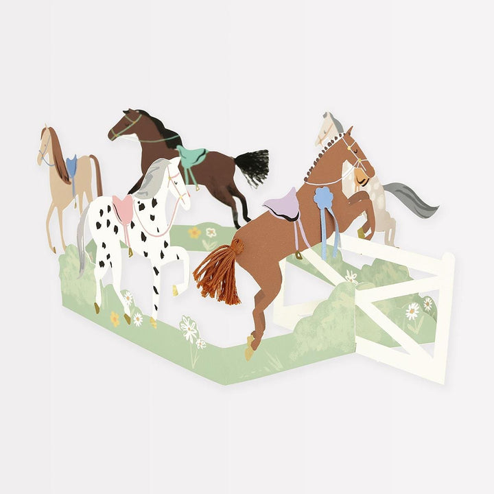 Concertina Horse Birthday Card | Meri Meri Greetings Card Concertina Horse Birthday Card