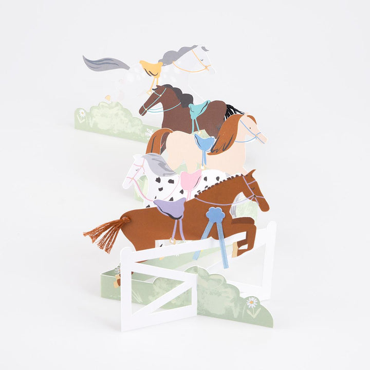 Concertina Horse Birthday Card | Meri Meri Greetings Card Concertina Horse Birthday Card