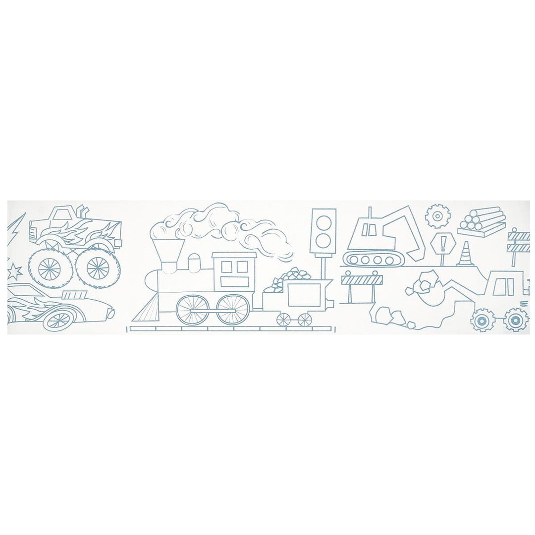 Construction &amp; Cars Colouring Roll | Meri Meri Birthday Party Party Accessories Construction &amp; Cars Colouring Roll