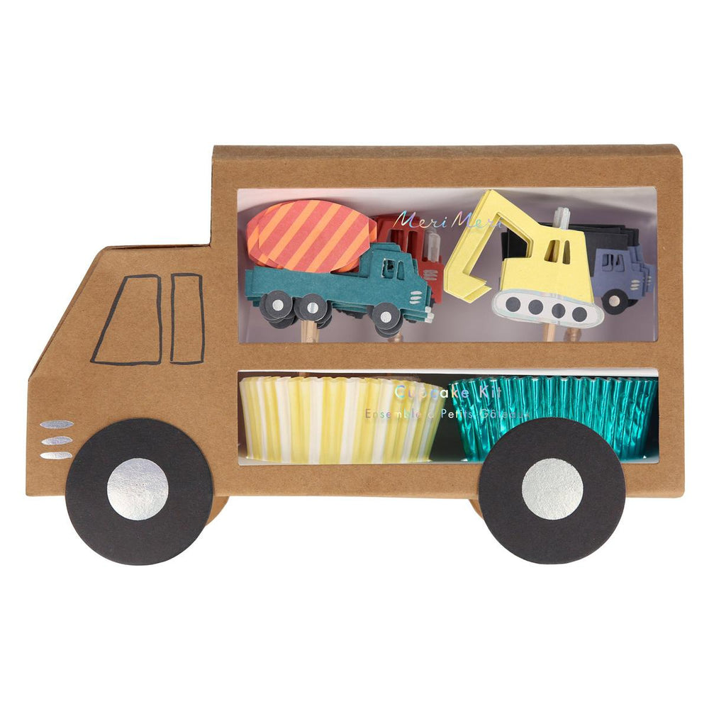 Construction Cupcake Kit x 24 | Party Bakeware UK Cake Toppers Construction Cupcake Kit x 24