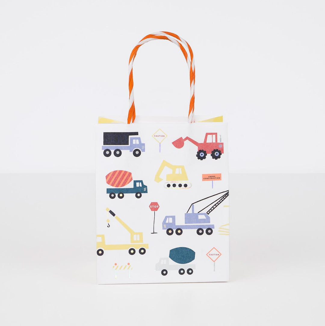Construction Party Bags x 8 | Party Favours UK Party Bags Construction Party Bags x 8