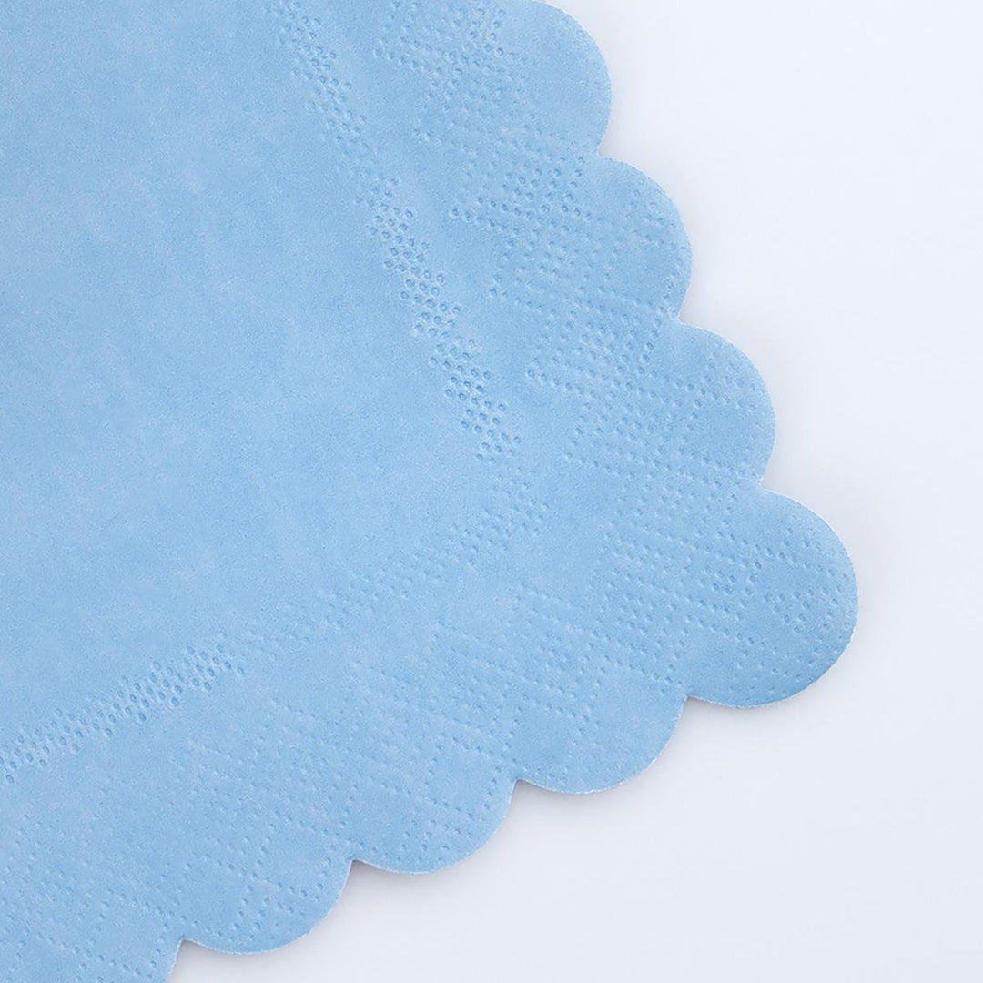 Cornflower Blue Large Party Napkins x 16 | Meri Meri party napkins Cornflower Blue Large Party Napkins x 16
