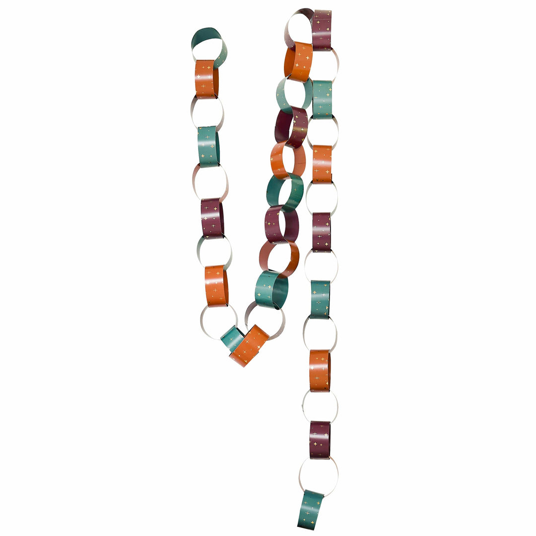 Cosy Christmas Paper Chains - Pack of 48 bunting Cosy Christmas Paper Chains - Pack of 48