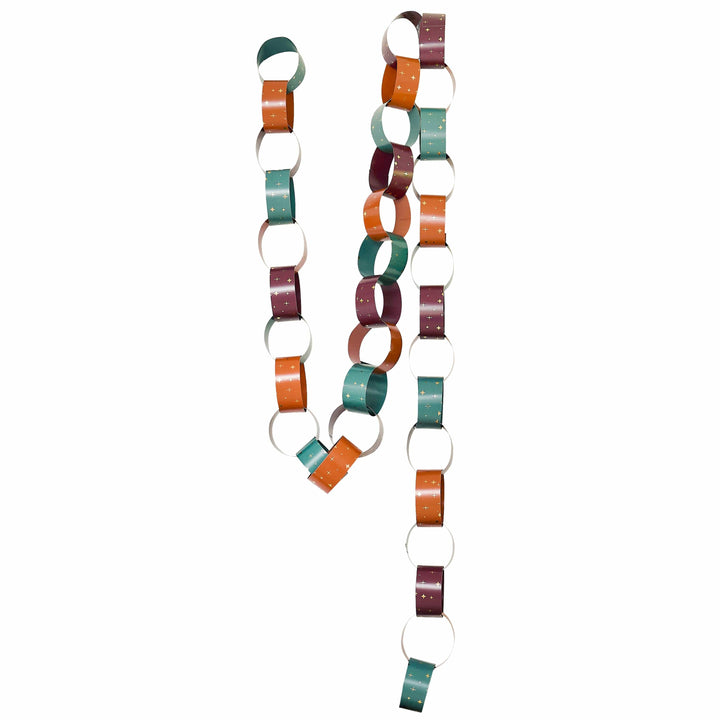 Cosy Christmas Paper Chains - Pack of 48 bunting Cosy Christmas Paper Chains - Pack of 48