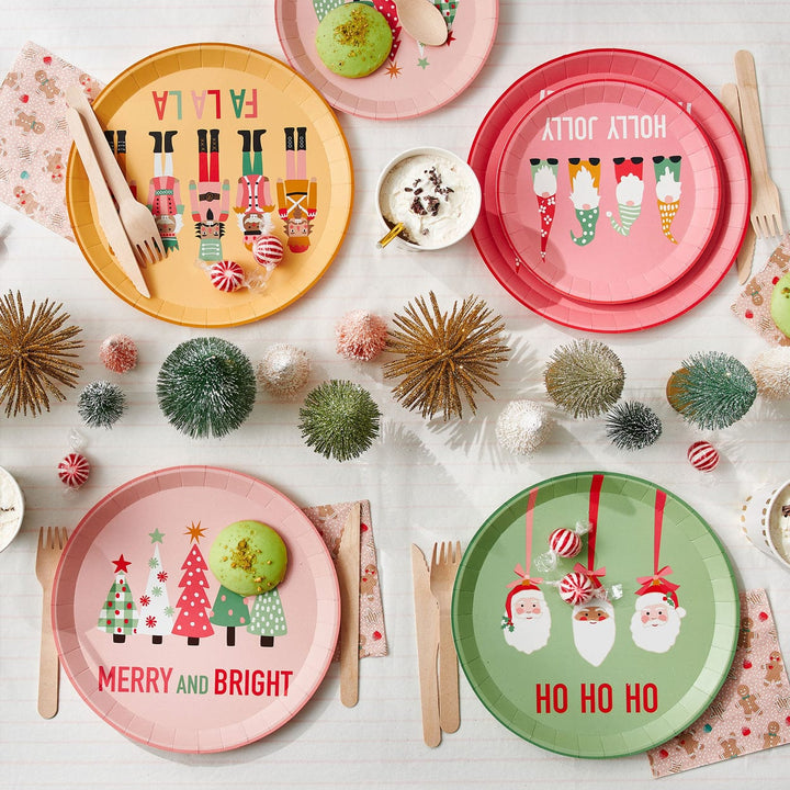 Coterie Party - Christmas Characters Large Plates x 10 Disposable Plates Christmas Characters Large Plates x 10