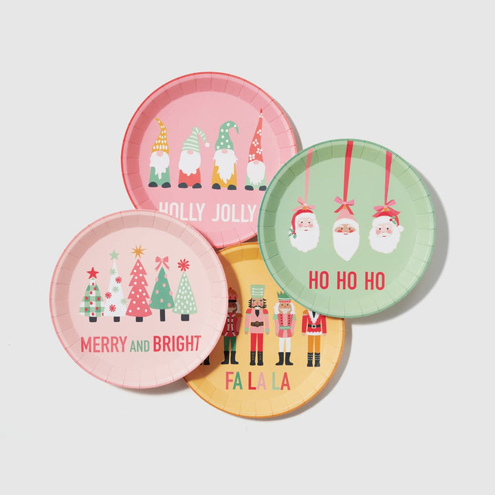 Coterie Party - Christmas Characters Large Plates x 10 Disposable Plates Christmas Characters Large Plates x 10