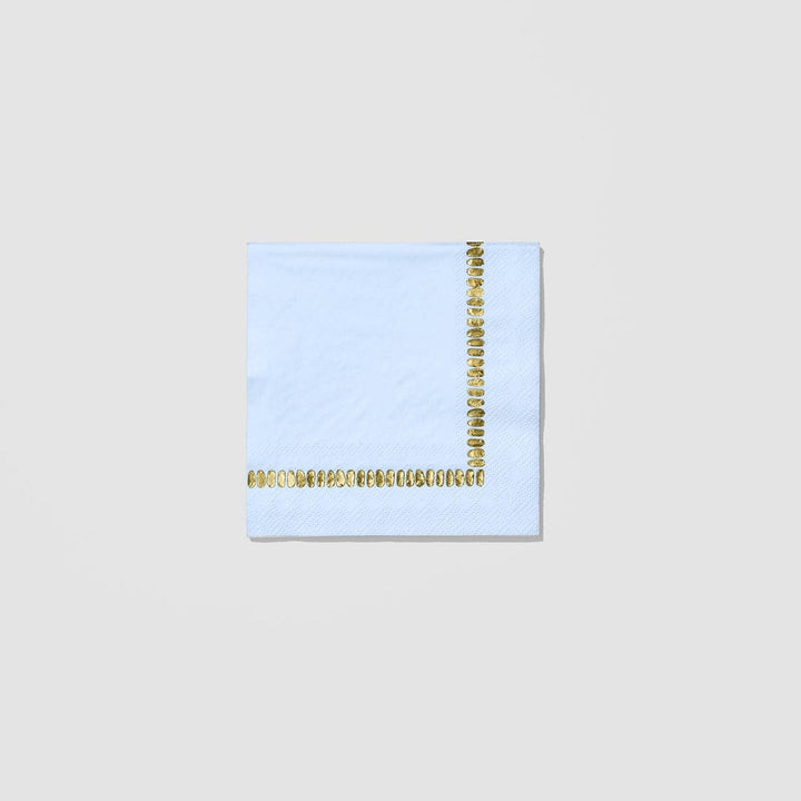 Coterie Party - Pale Blue Brushstroke Cocktail Napkins x 25 Paper Napkins Pale Blue Brushstroke Cocktail Napkins x 25