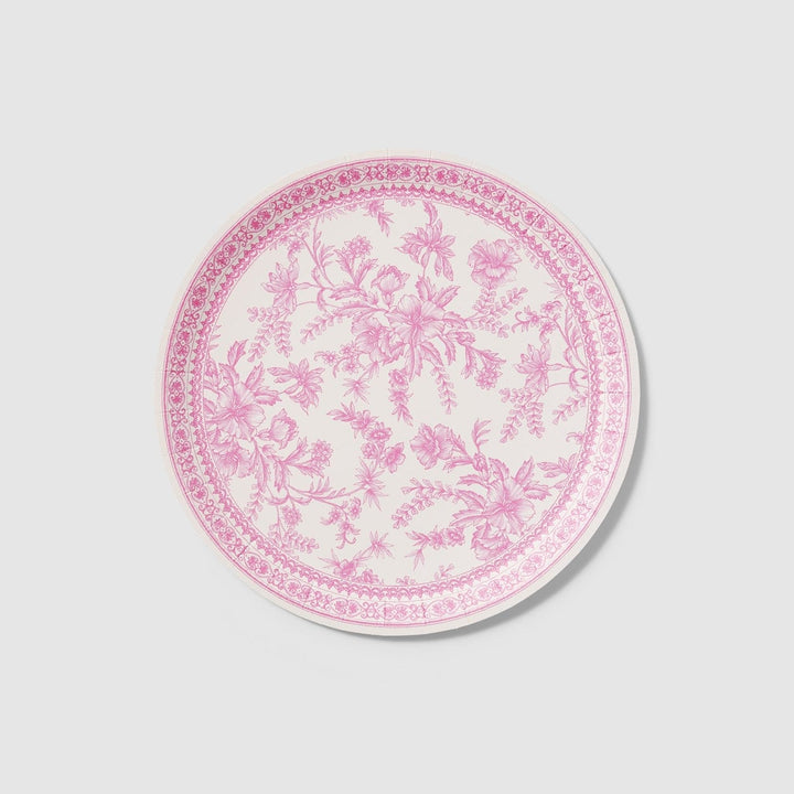 Coterie Party Supplies - Pink Toile Large Plates x 10 Party Supplies Pink Toile Large Plates x 10