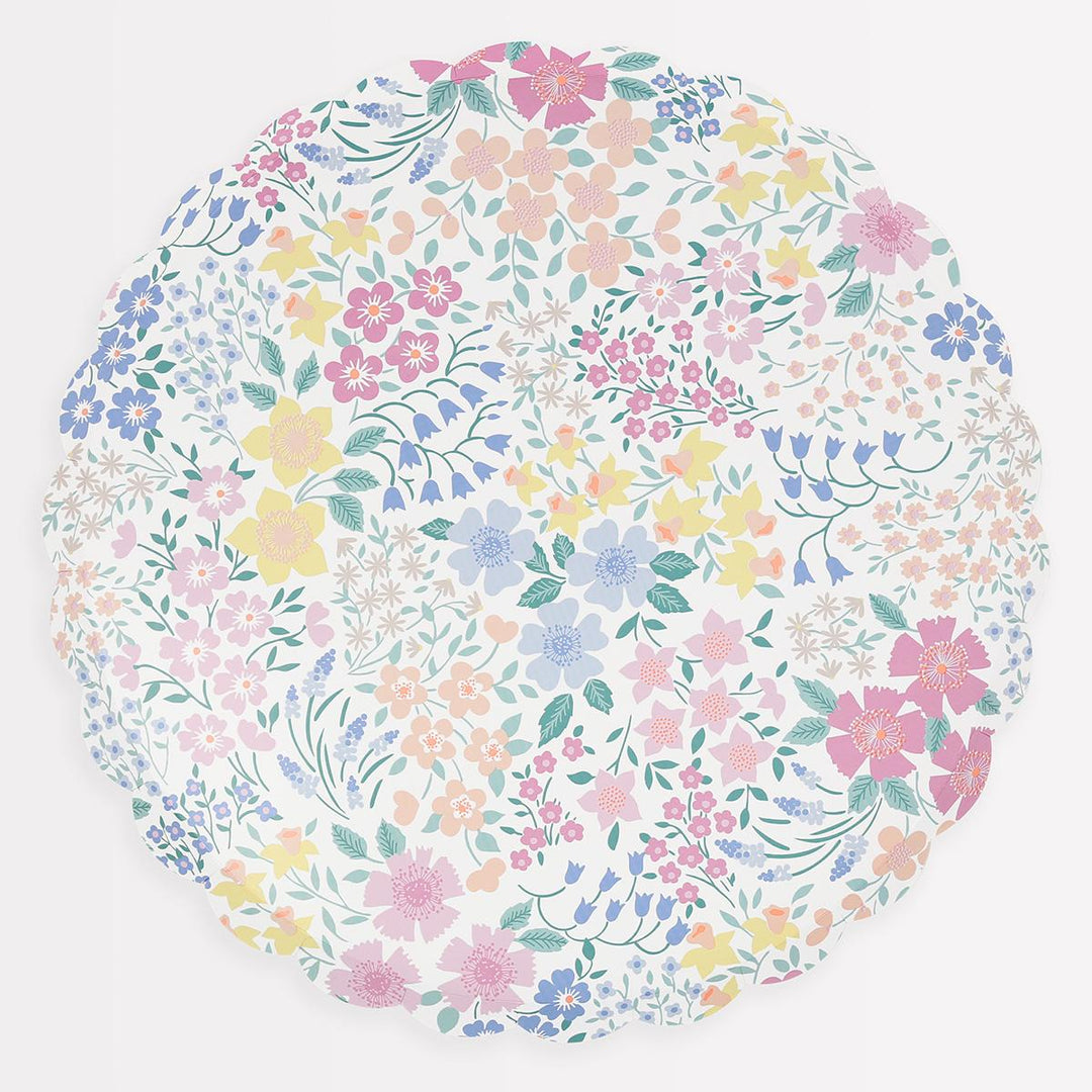 Cottage Garden Dinner Party Plates x 8 | Meri Meri party plates Cottage Garden Dinner Party Plates x 8