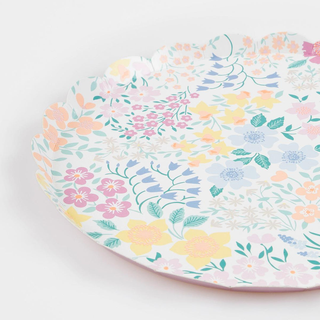 Cottage Garden Side Party Plates x 8 | Meri Meri party plates Cottage Garden Side Party Plates x 8