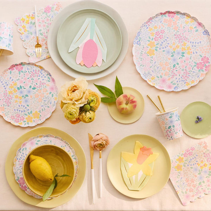 Cottage Garden Side Party Plates x 8 | Meri Meri party plates Cottage Garden Side Party Plates x 8