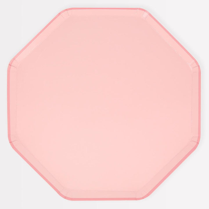 Cotton Candy Pink Dinner Party Plates x 8 | Meri Meri party plates Cotton Candy Pink Dinner Party Plates x 8
