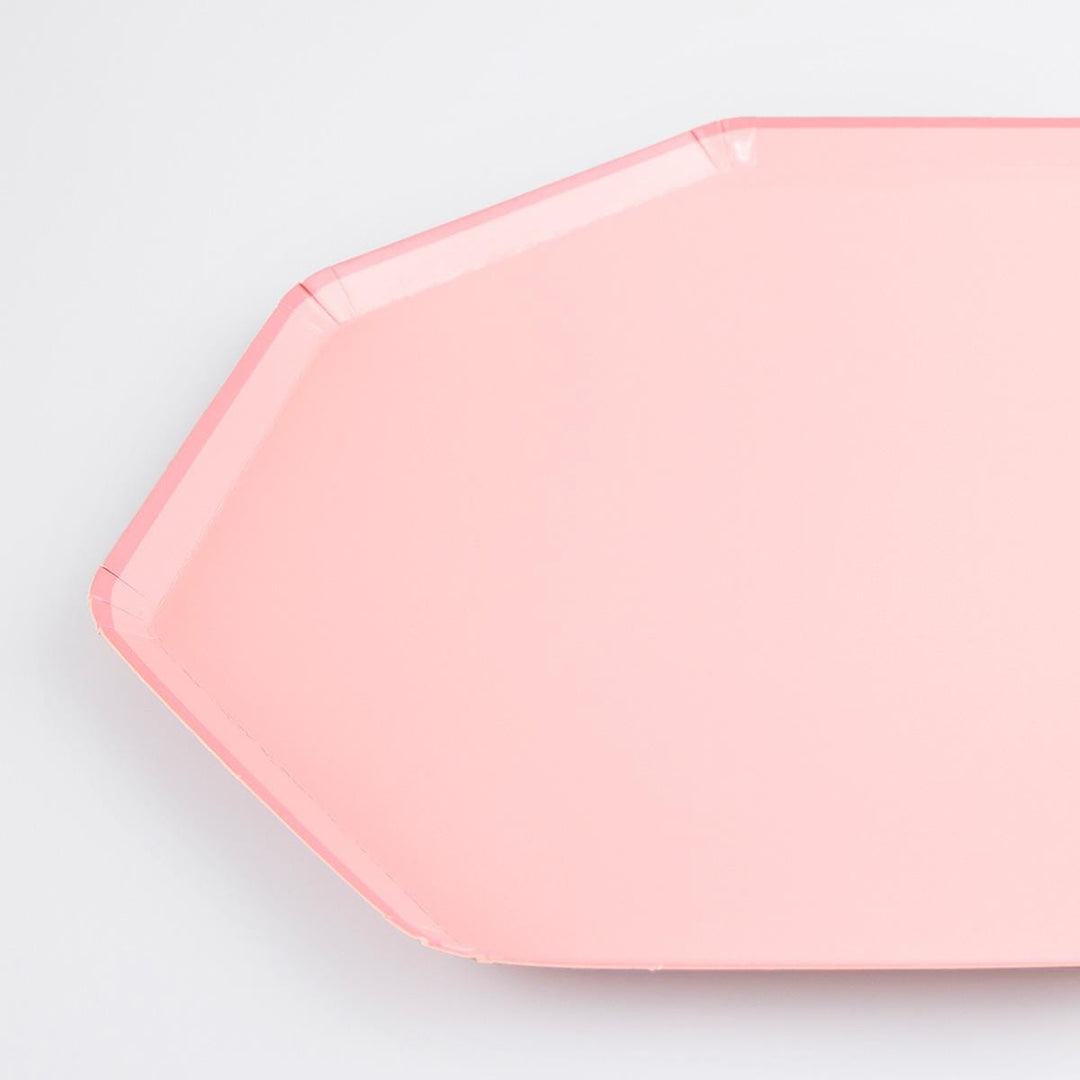 Cotton Candy Pink Dinner Party Plates x 8 | Meri Meri party plates Cotton Candy Pink Dinner Party Plates x 8