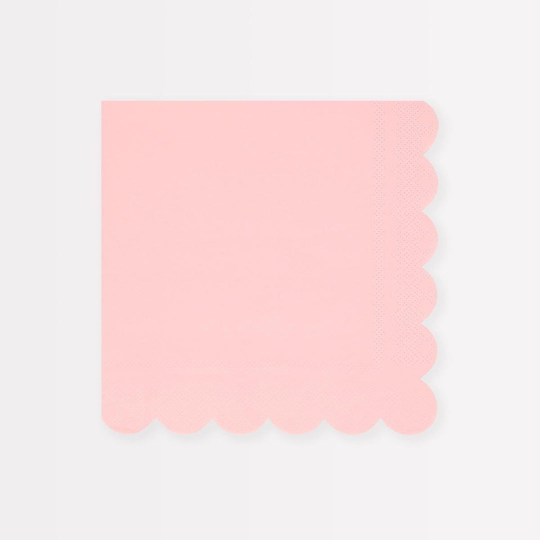 Cotton Candy Pink Large Party Napkins x 16 | Meri Meri party napkins Cotton Candy Pink Large Party Napkins x 16