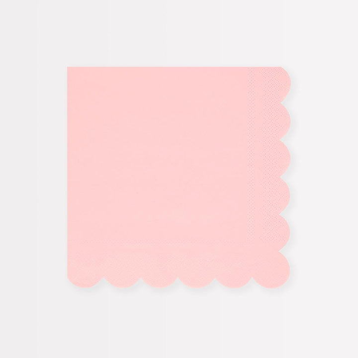 Cotton Candy Pink Large Party Napkins x 16 | Meri Meri party napkins Cotton Candy Pink Large Party Napkins x 16