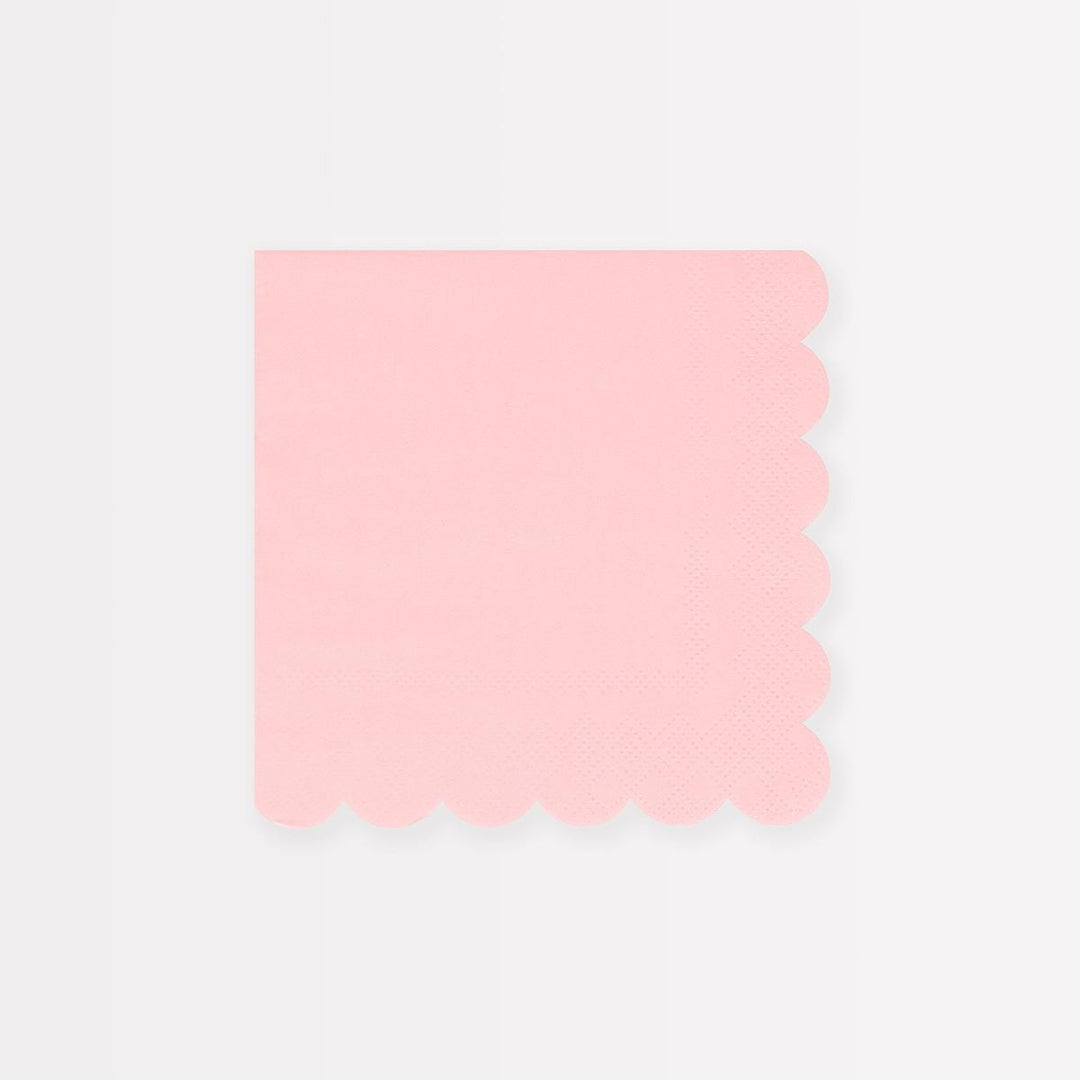 Cotton Candy Pink Small Party Napkins x 16 | Meri Meri party napkins Cotton Candy Pink Small Party Napkins x 16
