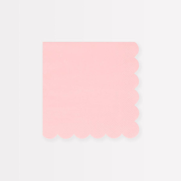 Cotton Candy Pink Small Party Napkins x 16 | Meri Meri party napkins Cotton Candy Pink Small Party Napkins x 16