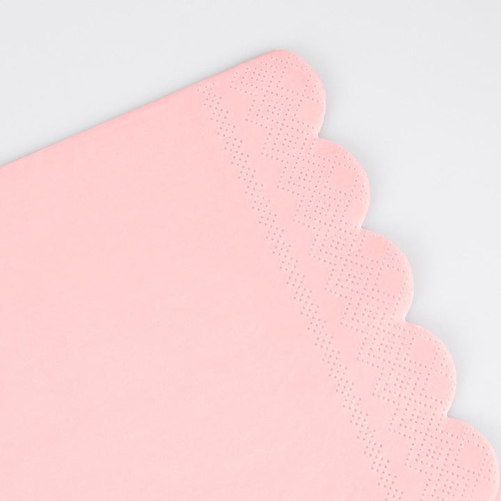 Cotton Candy Pink Small Party Napkins x 16 | Meri Meri party napkins Cotton Candy Pink Small Party Napkins x 16