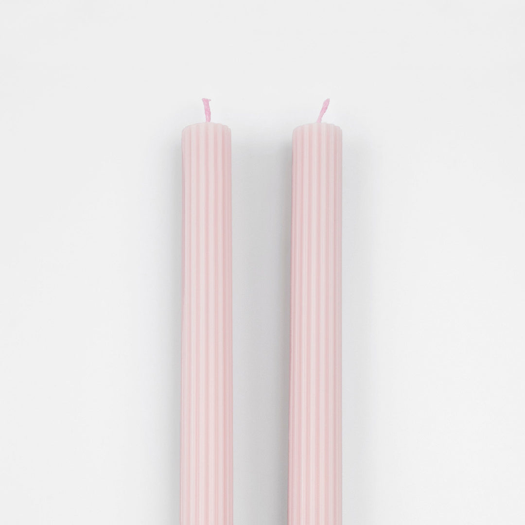 Cotton Candy Pink Table Candles x 2 | Meri Meri Candles Candle Cotton Candy Pink Table Candles x 2