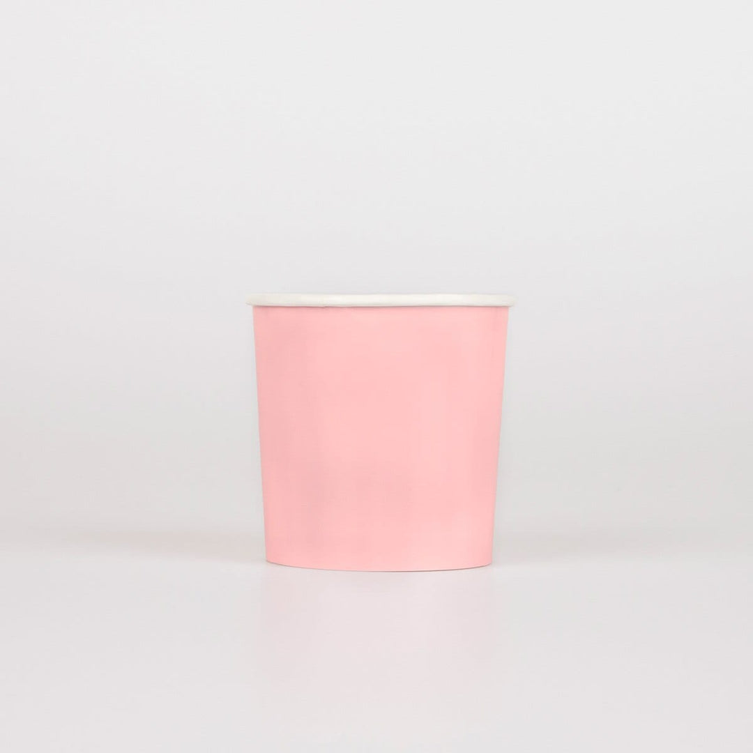 Cotton Candy Pink Tumbler Party Cups x 8 | Meri Meri party cups Cotton Candy Pink Tumbler Party Cups x 8