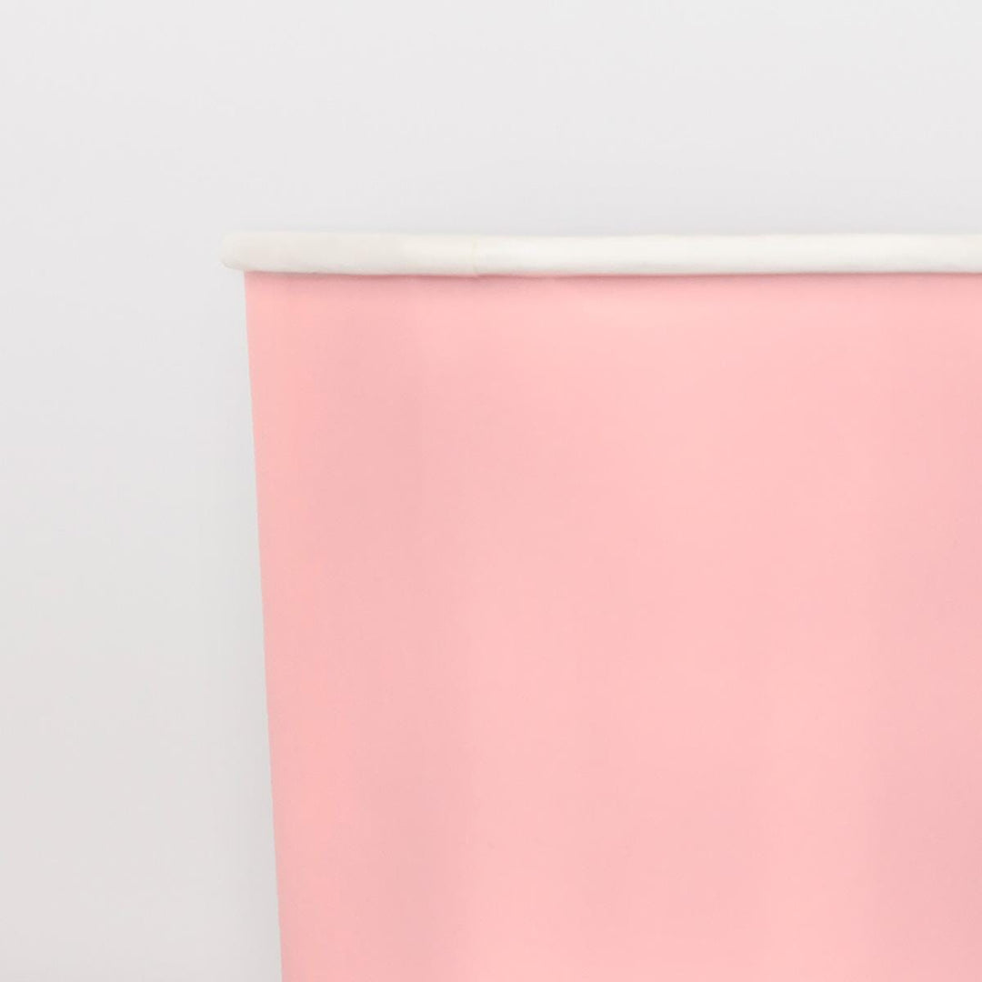 Cotton Candy Pink Tumbler Party Cups x 8 | Meri Meri party cups Cotton Candy Pink Tumbler Party Cups x 8
