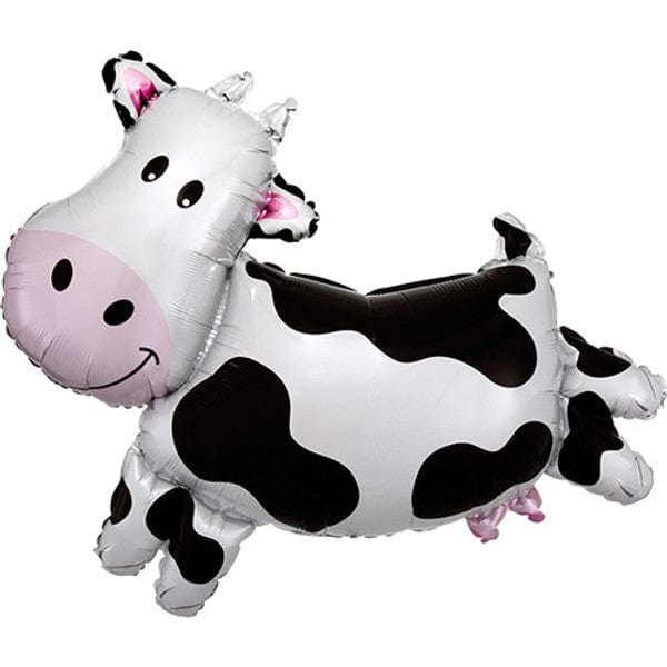 Cow Foil Balloon (30 inch) Farm Party Decorations Balloons Balloons Cow Jumbo Foil Balloon (30 inch)