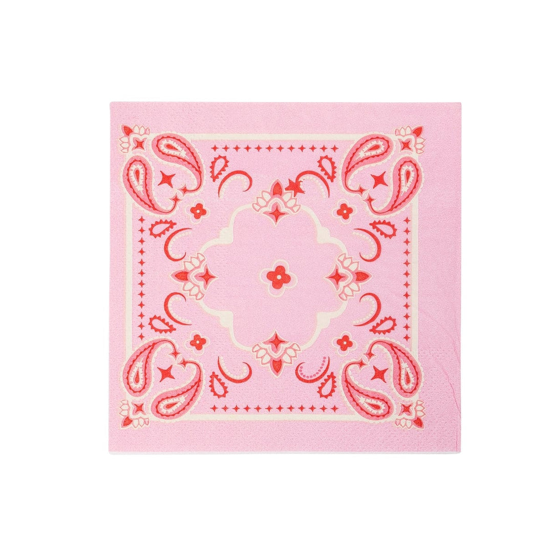Cow Girl Party Bandana Paper Cocktail Napkins -  My Mind's Eye  party napkins Cow Girl Party Bandana Paper Cocktail Napkins - 24 pack