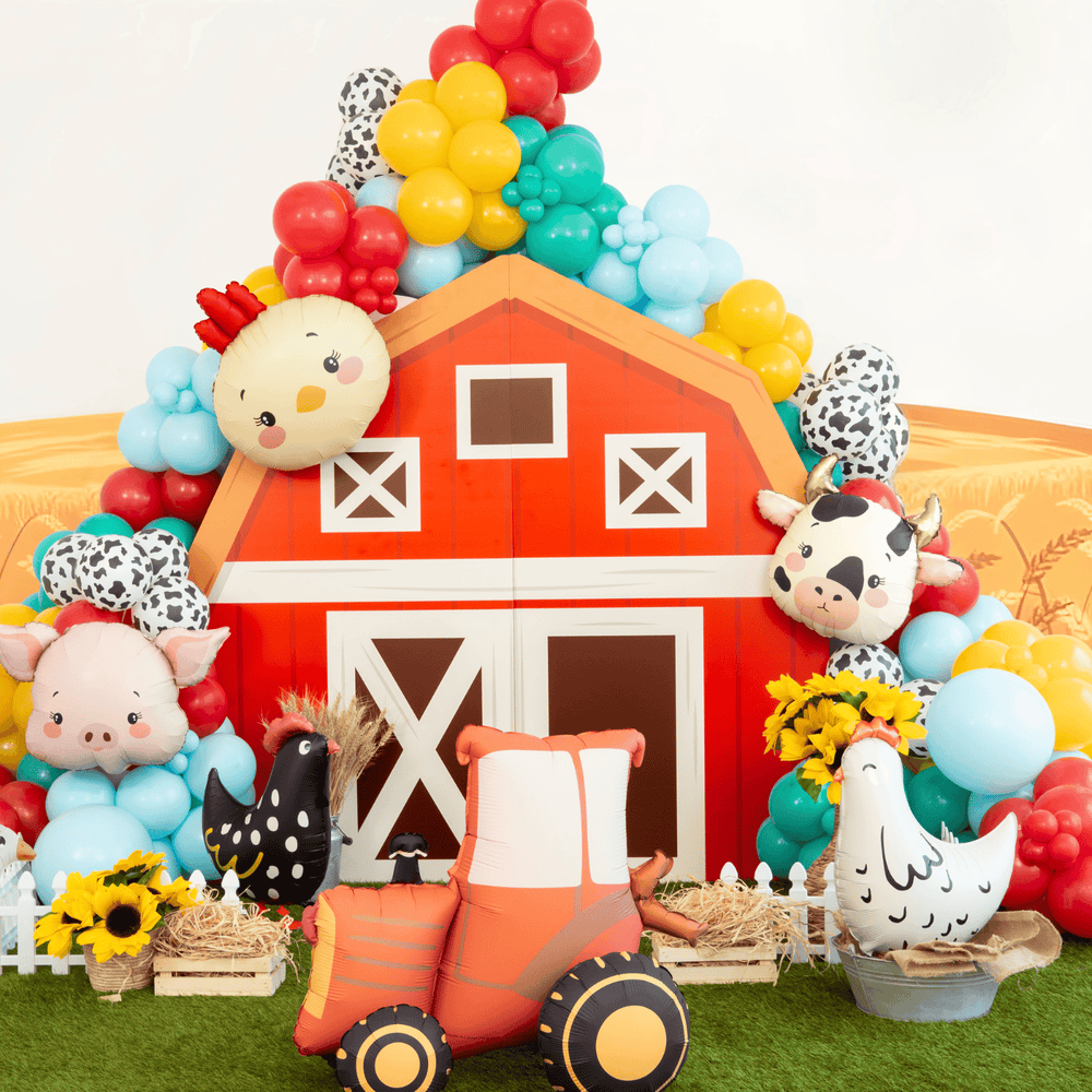 Cow Head Foil Balloon - Farm Birthday Party Balloons Balloons Cow Head Foil Balloon