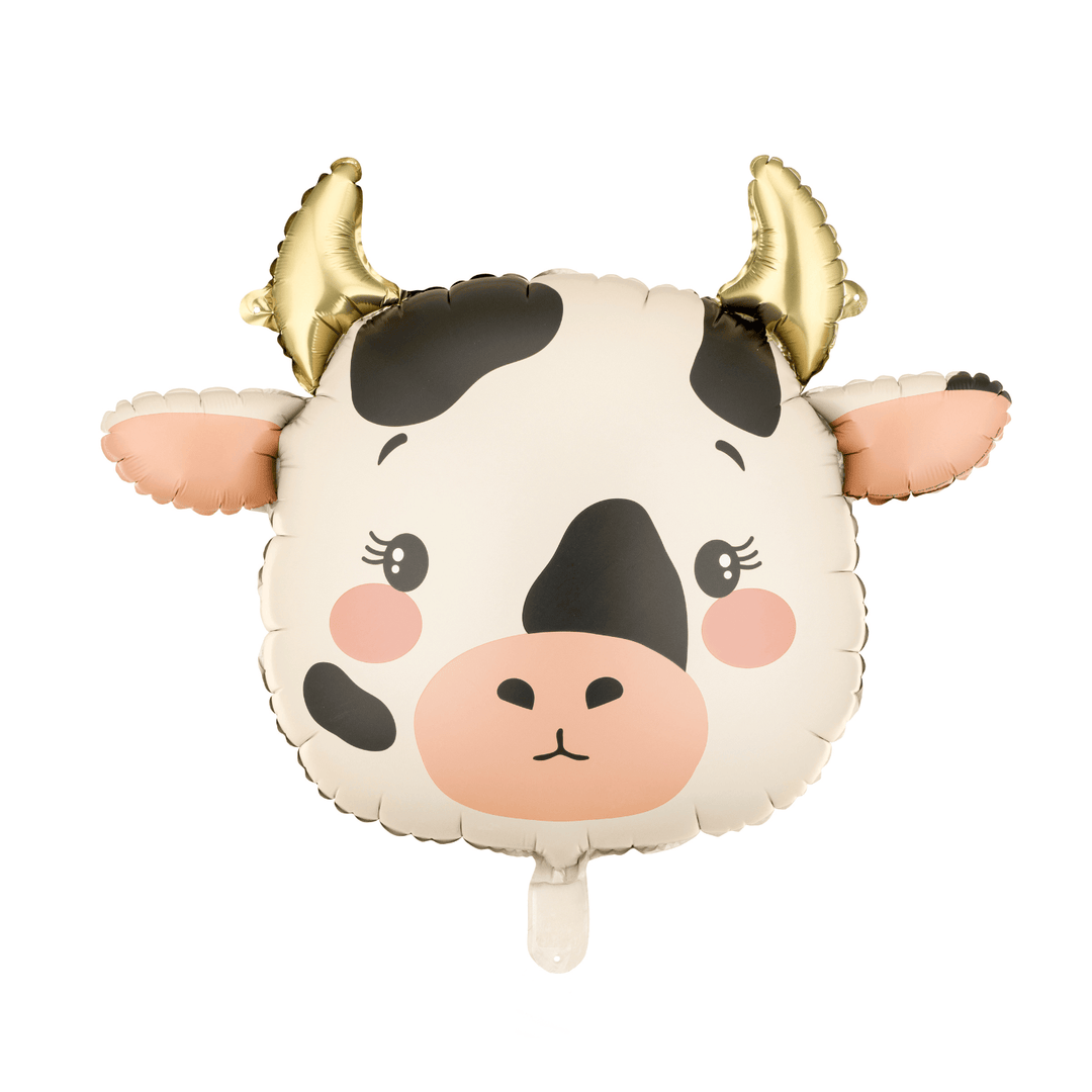 Cow Head Foil Balloon - Farm Birthday Party Balloons Balloons Cow Head Foil Balloon