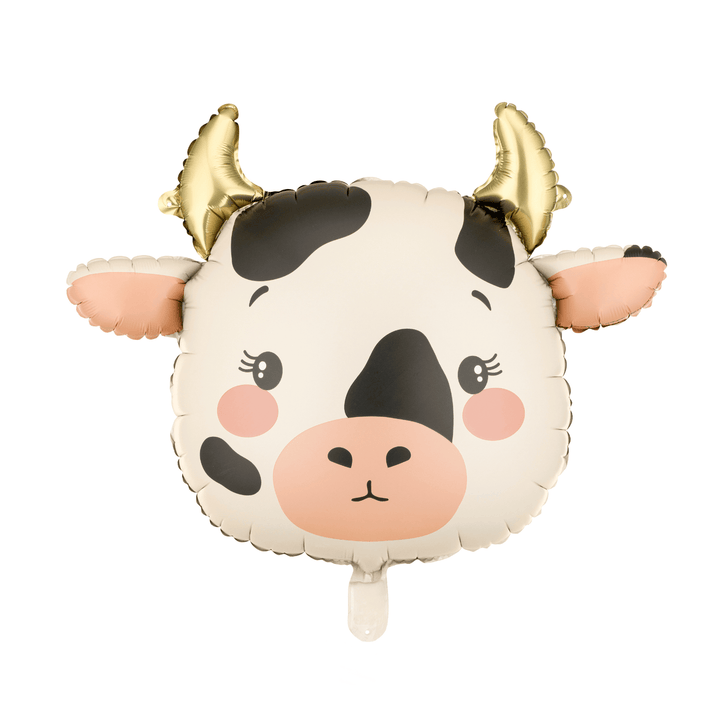 Cow Head Foil Balloon - Farm Birthday Party Balloons Balloons Cow Head Foil Balloon