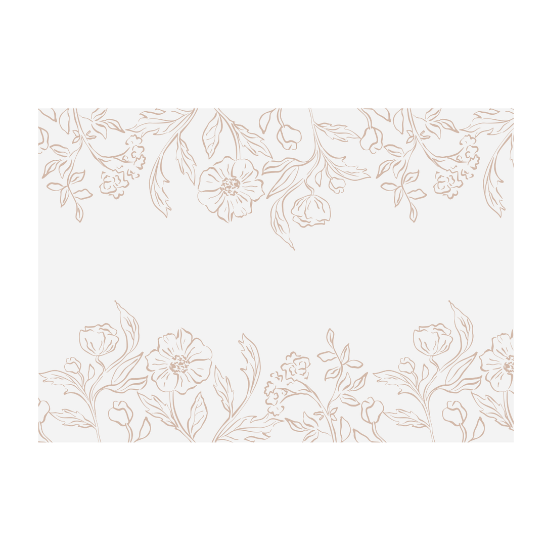 Cream Floral Lace Style Table Runner - Lace Tablescapes tablecover Cream Floral Lace Style Table Runner