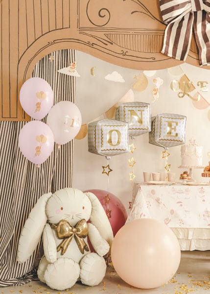 Cream Foil Balloon Bear - Baby Shower Balloons Balloons Sitting Cream Bunny Foil Balloon - 33 inch