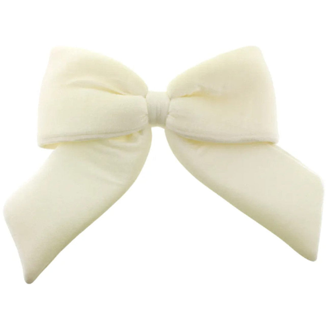 Cream Velvet Bow Hanging Decoration (48cm) Bunting Cream Velvet Bow Hanging Decoration (48cm)