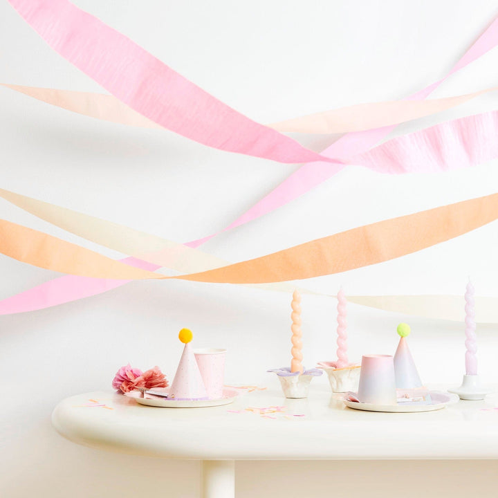 Crepe Paper Streamer Set - Blossom - Floral Party Decorations streamers Crepe Paper Streamer Set - Blossom