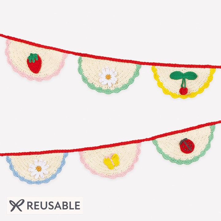 Crochet Scalloped Party Garland Bunting Crochet Scalloped Party Garland