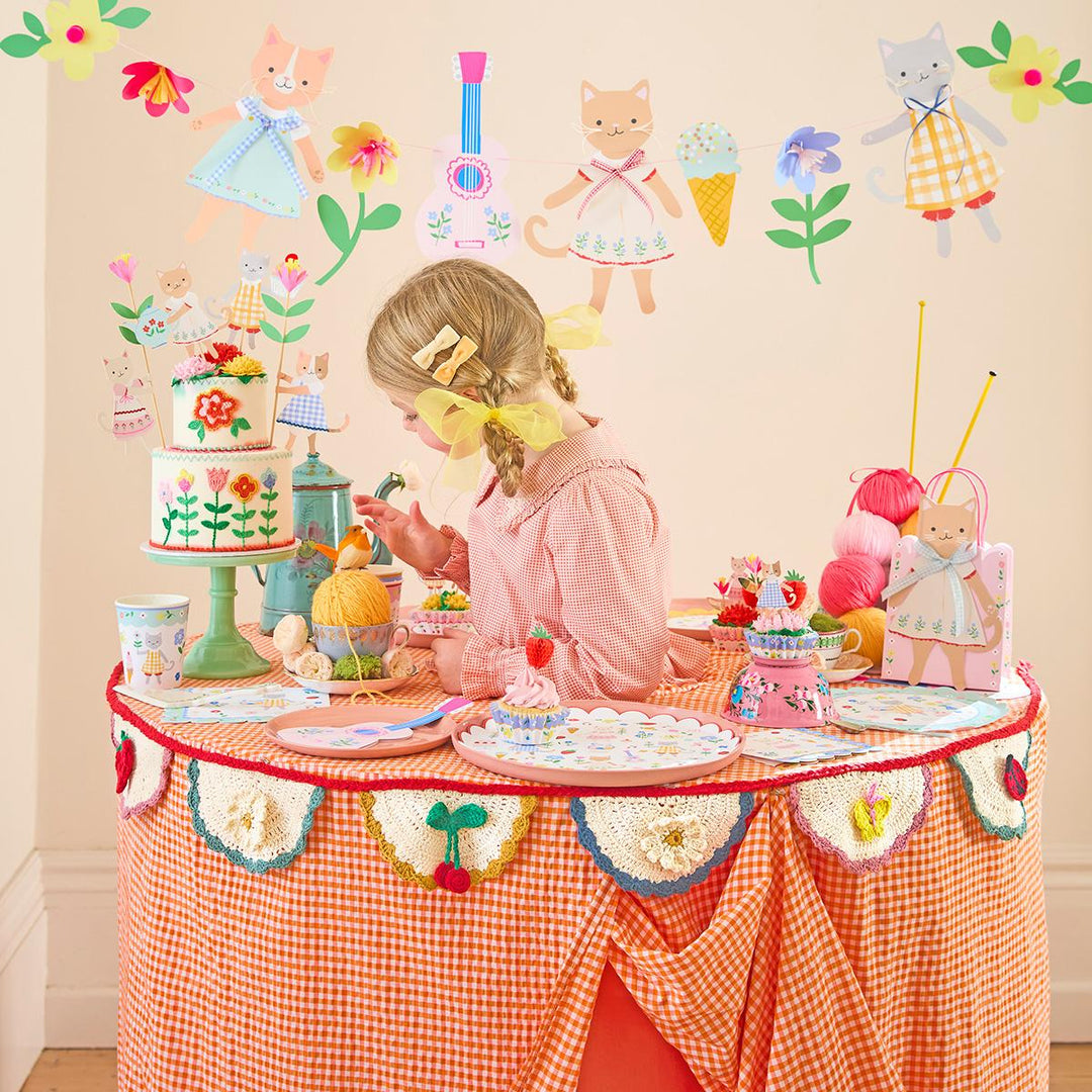 Crochet Scalloped Party Garland Bunting Crochet Scalloped Party Garland